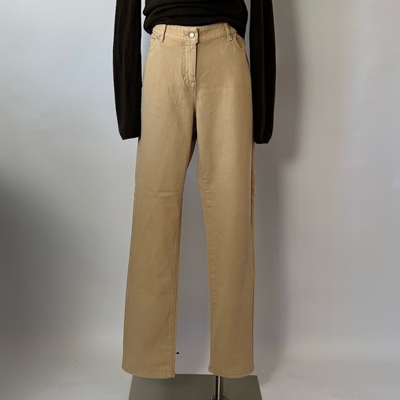 J. McLaughlin Denim - J. McLaughlin Lexi Jeans Ankle Cropped Skinny Legged Stretch
Denim tan size 14